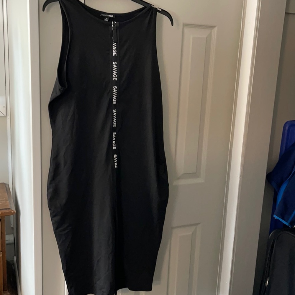 Black zip front, fashion nova savage romper